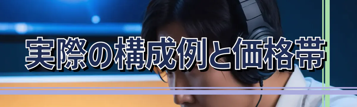 実際の構成例と価格帯