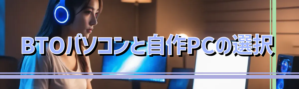 BTOパソコンと自作PCの選択