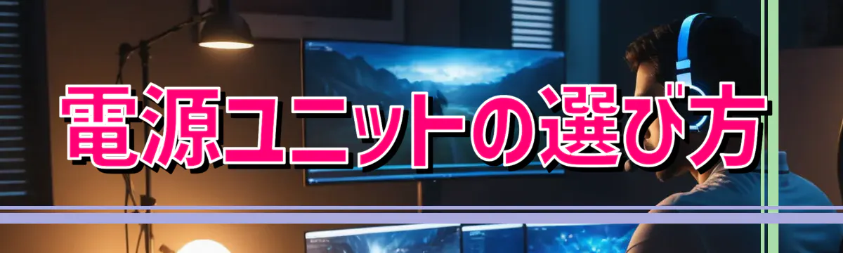 電源ユニットの選び方