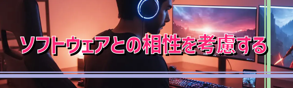 ソフトウェアとの相性を考慮する