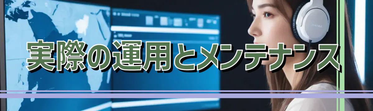 実際の運用とメンテナンス