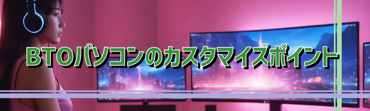 BTOパソコンのカスタマイズポイント