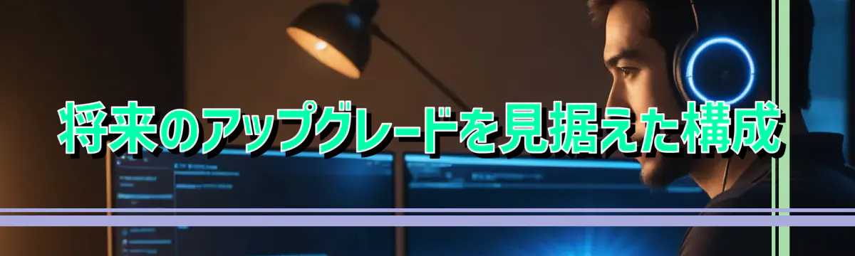 将来のアップグレードを見据えた構成