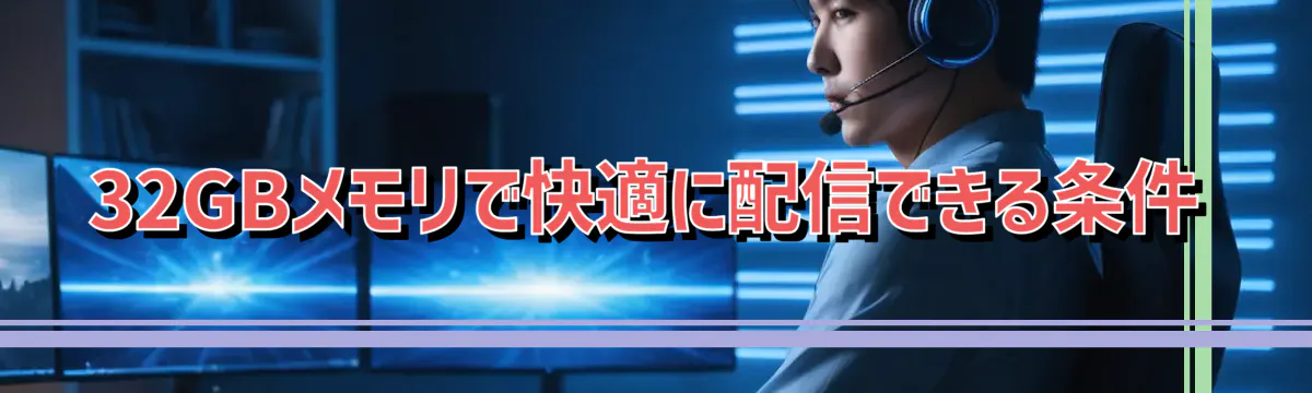 32GBメモリで快適に配信できる条件
