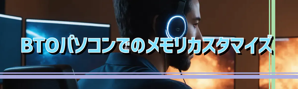 BTOパソコンでのメモリカスタマイズ