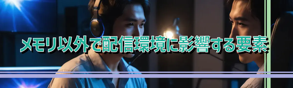 メモリ以外で配信環境に影響する要素