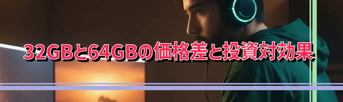 32GBと64GBの価格差と投資対効果