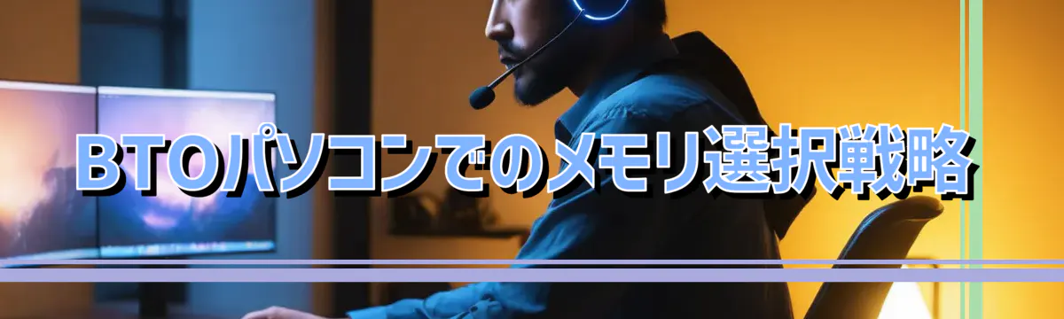 BTOパソコンでのメモリ選択戦略