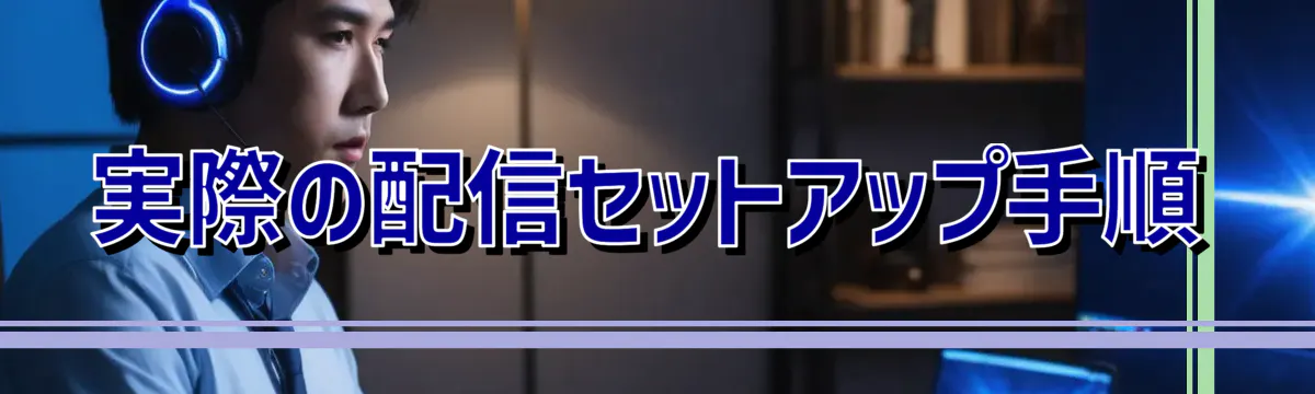 実際の配信セットアップ手順