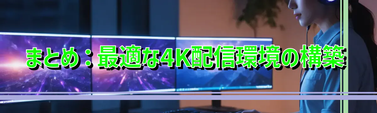 まとめ：最適な4K配信環境の構築