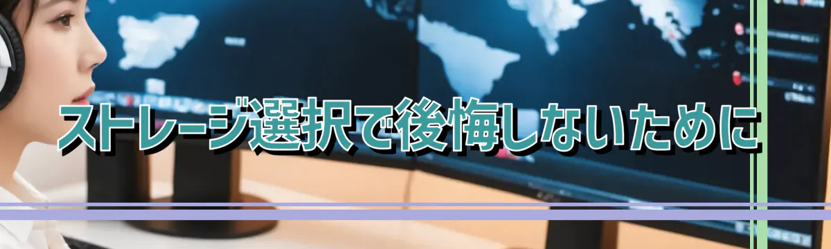 ストレージ選択で後悔しないために