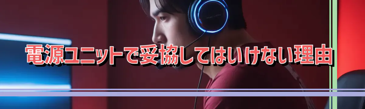 電源ユニットで妥協してはいけない理由