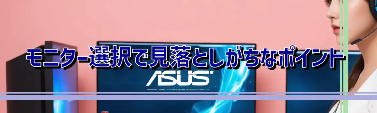 モニター選択で見落としがちなポイント