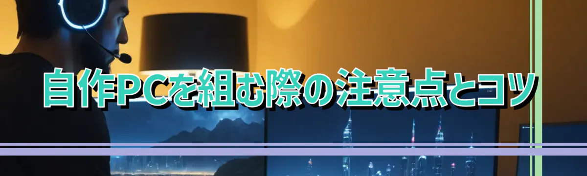 自作PCを組む際の注意点とコツ