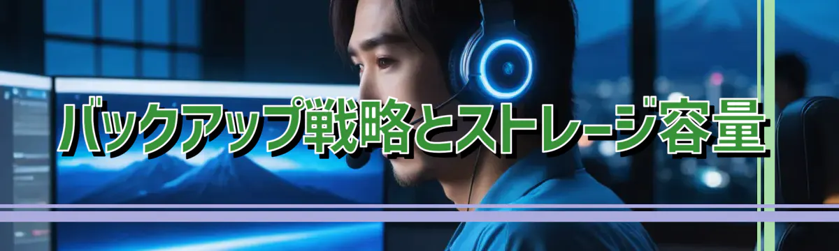 バックアップ戦略とストレージ容量