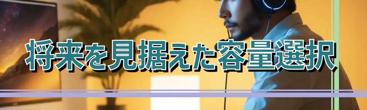 将来を見据えた容量選択