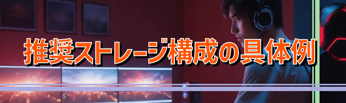 推奨ストレージ構成の具体例