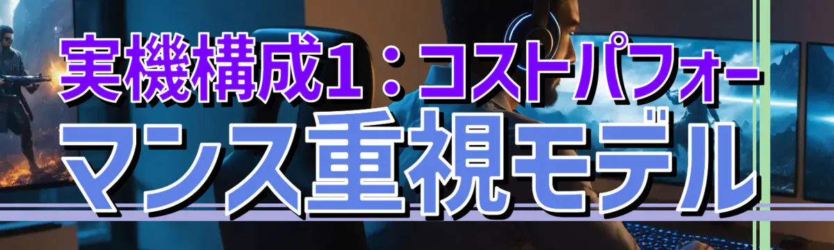 実機構成1：コストパフォーマンス重視モデル