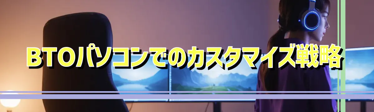 BTOパソコンでのカスタマイズ戦略
