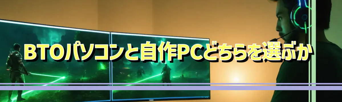 BTOパソコンと自作PCどちらを選ぶか
