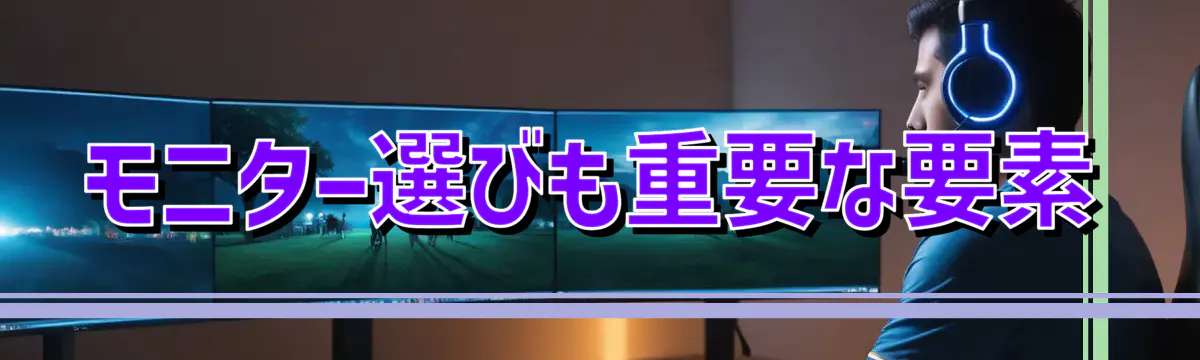 モニター選びも重要な要素