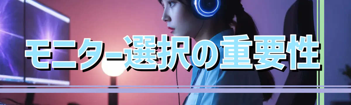 モニター選択の重要性