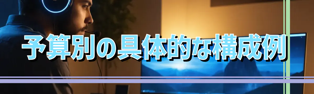 予算別の具体的な構成例