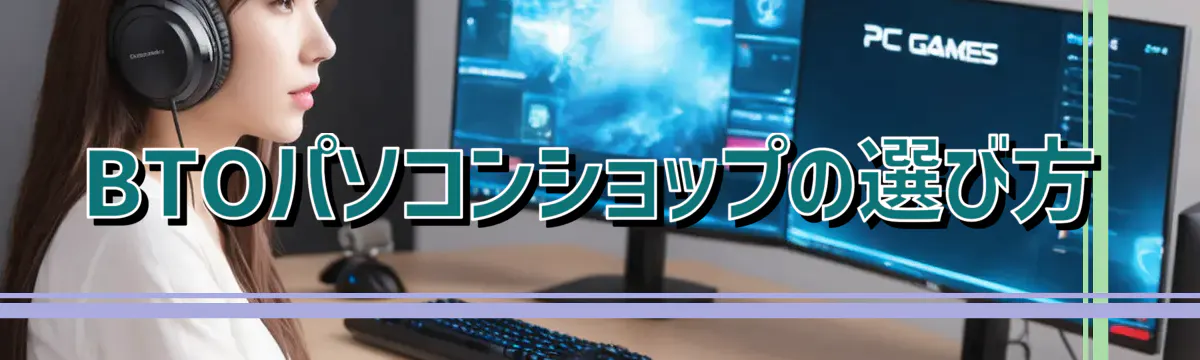 BTOパソコンショップの選び方