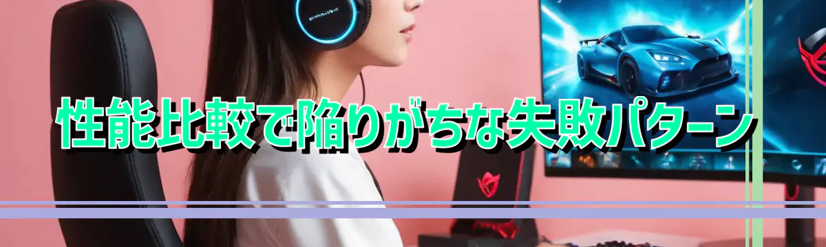 性能比較で陥りがちな失敗パターン