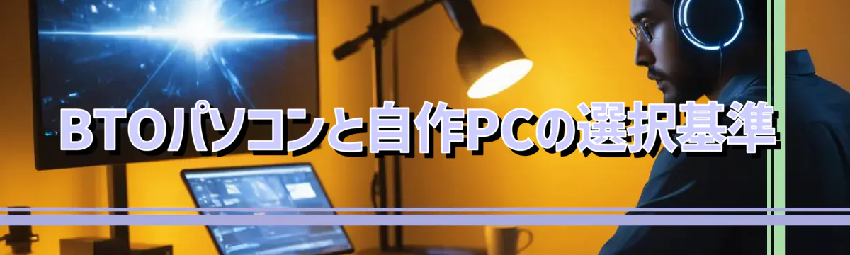 BTOパソコンと自作PCの選択基準