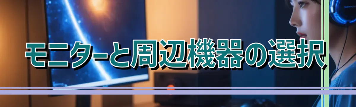 モニターと周辺機器の選択