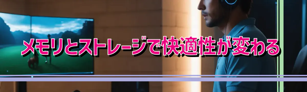 メモリとストレージで快適性が変わる