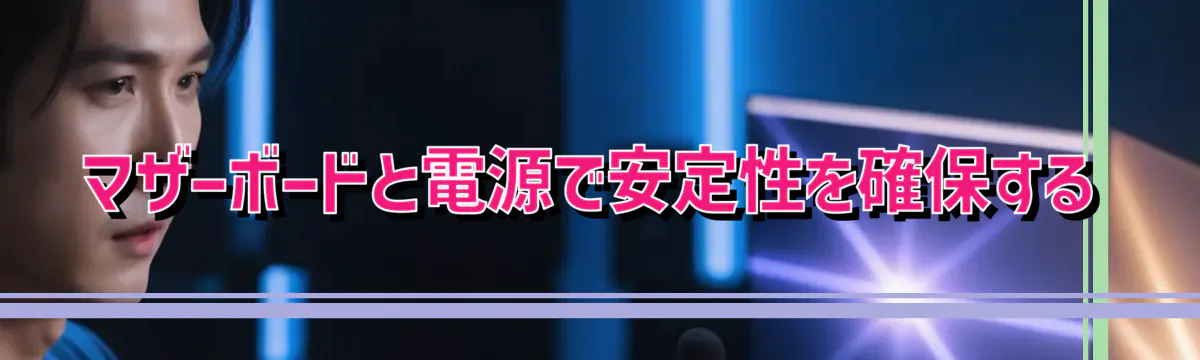マザーボードと電源で安定性を確保する