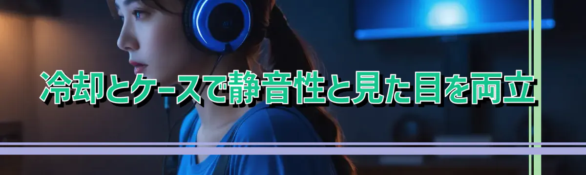 冷却とケースで静音性と見た目を両立