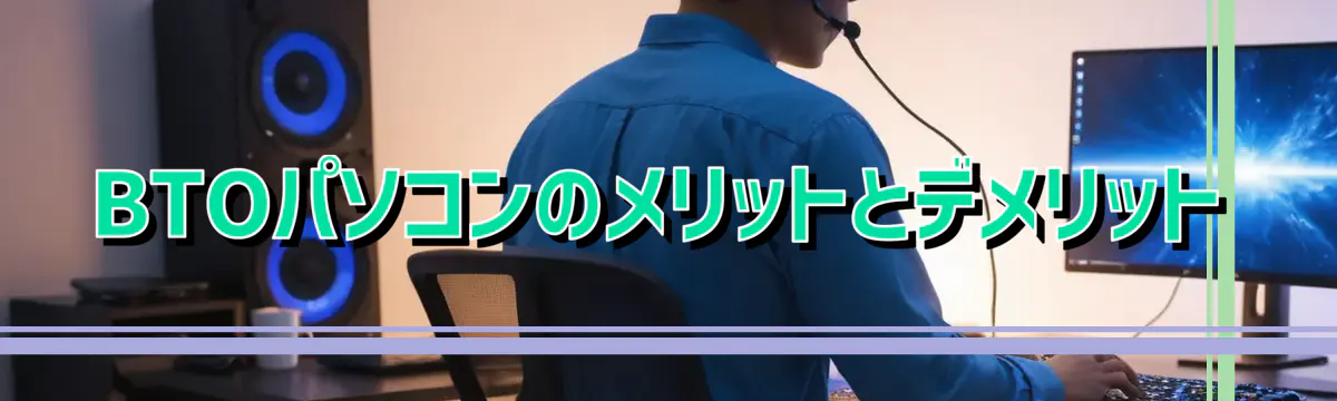 BTOパソコンのメリットとデメリット