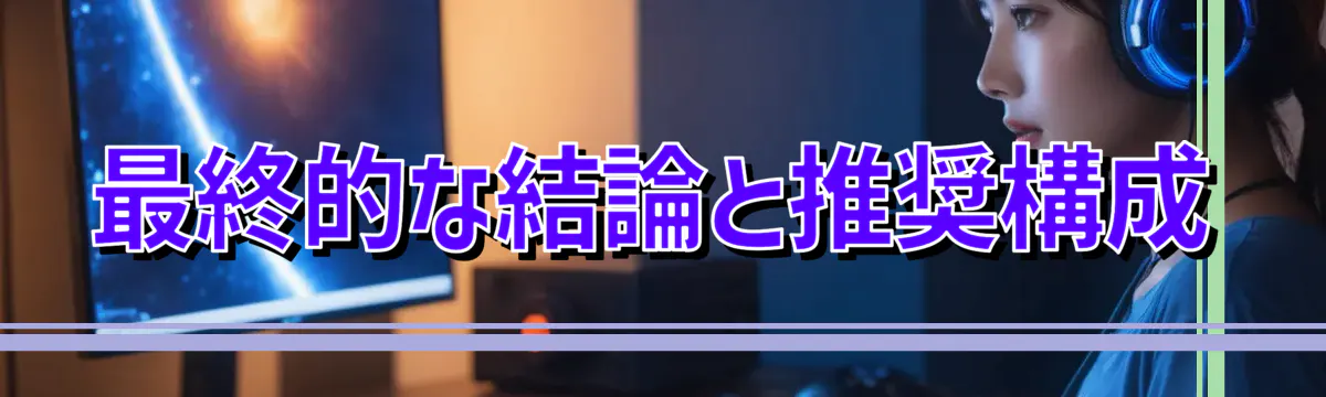 最終的な結論と推奨構成