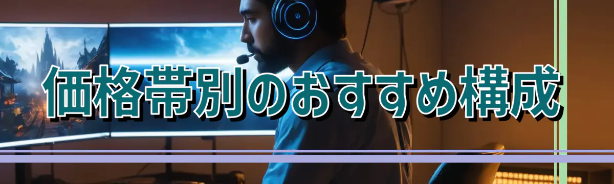 価格帯別のおすすめ構成