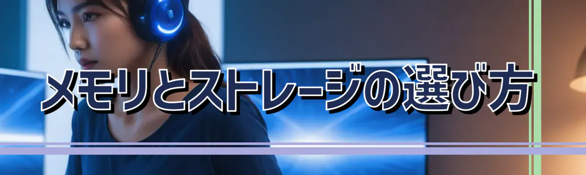 メモリとストレージの選び方