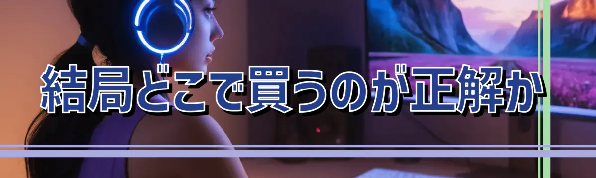 結局どこで買うのが正解か