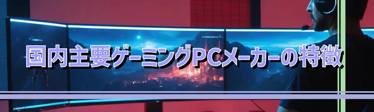 国内主要ゲーミングPCメーカーの特徴