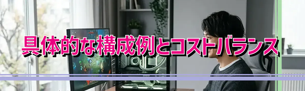 具体的な構成例とコストバランス