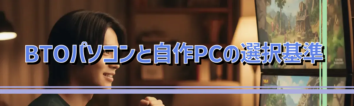 BTOパソコンと自作PCの選択基準
