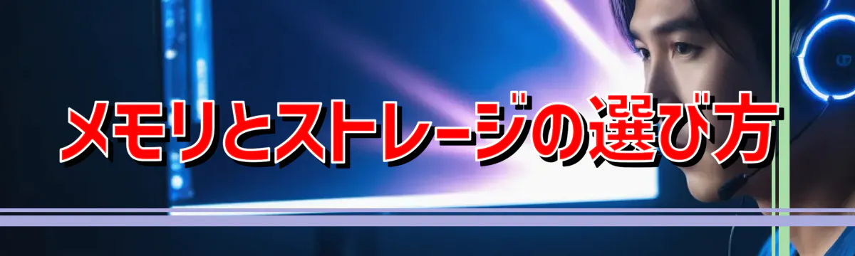 メモリとストレージの選び方