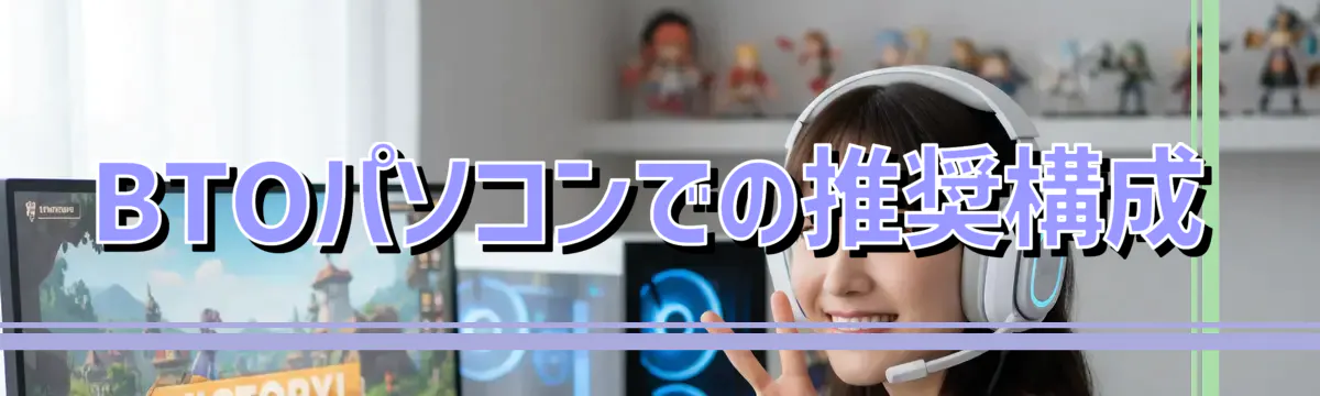 BTOパソコンでの推奨構成