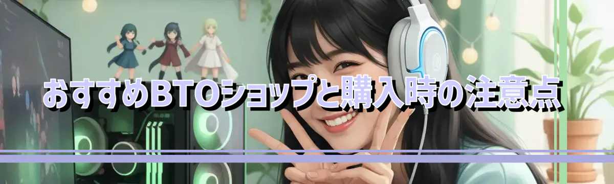 おすすめBTOショップと購入時の注意点