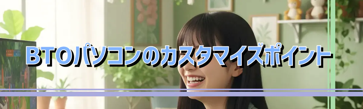 BTOパソコンのカスタマイズポイント