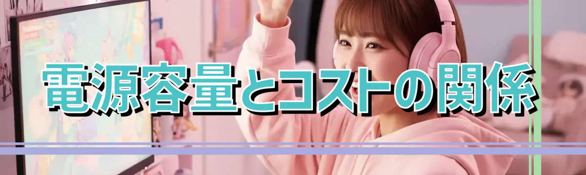 電源容量とコストの関係