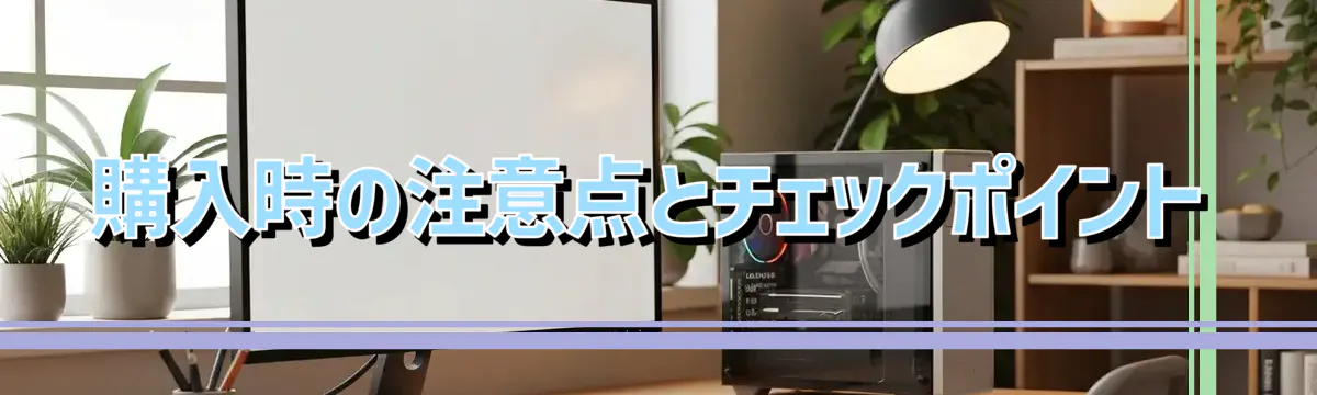 購入時の注意点とチェックポイント
