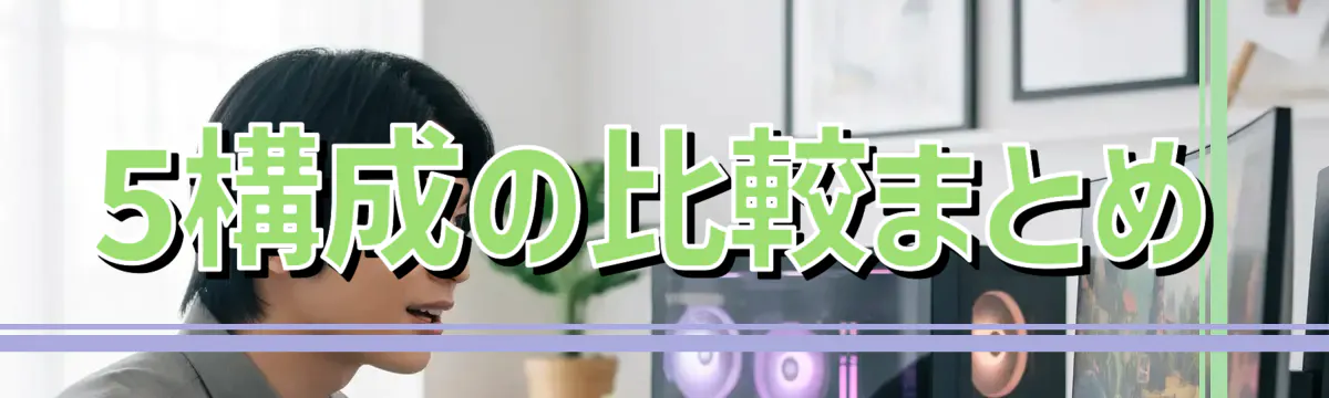 5構成の比較まとめ