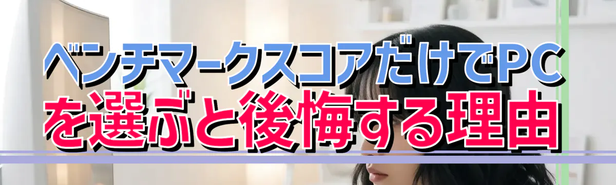 ベンチマークスコアだけでPCを選ぶと後悔する理由